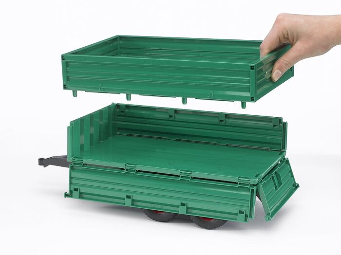 BRUDER Tandemaxle tipping trailer with removeable - Image 2