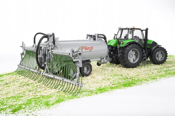 BRUDER Fliegl barrel trailer with spread tubes