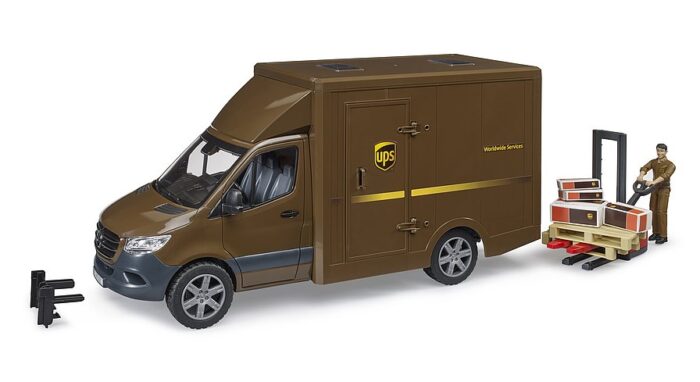 BRUDER MB Sprinter UPS with driver and accessories
