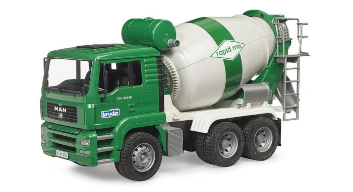 BRUDER MAN TGA Cement mixer truck