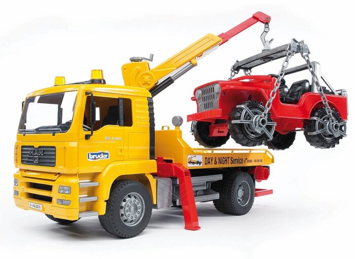 BRUDER MAN TGA Breakdown truck with cross country