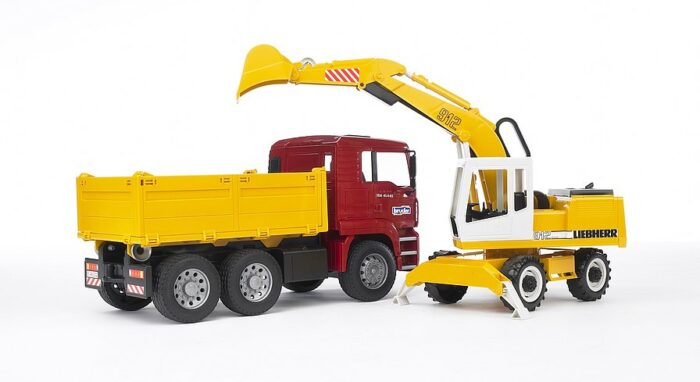 BRUDER MAN TGA Construction truck with Liebherr Ex - Image 2