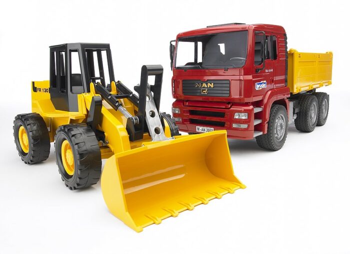 BRUDER Construction truck with articulated road lo