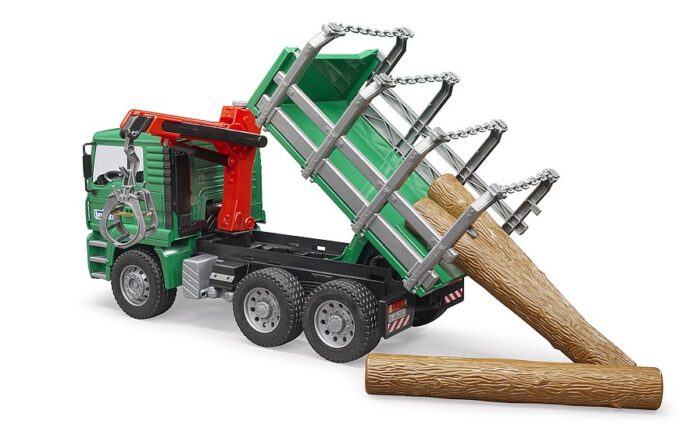BRUDER MAN Timber truck with loading crane