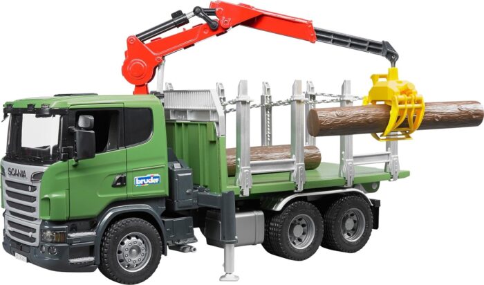 BRUDER Scania R-Series Timber Truck & Loading