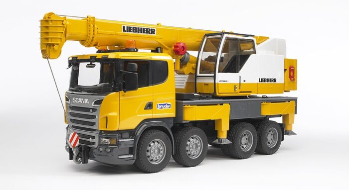 BRUDER SCANIA R-series Liebherr crane truck