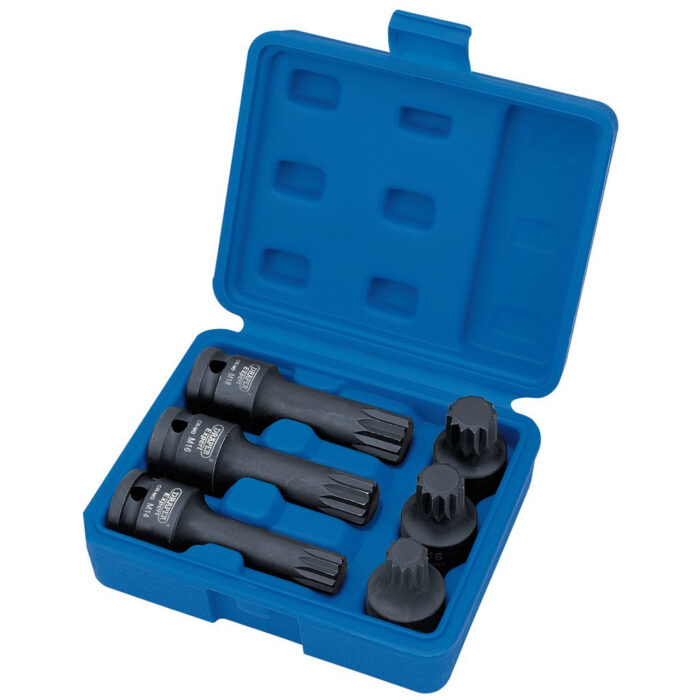 Draper 6 Piece Impact Spline Bit Set