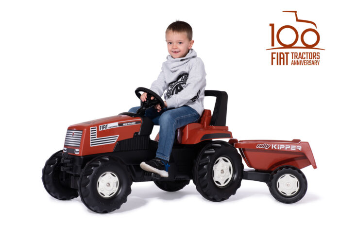 ROLLY Toys Fiat Centenario Ride On Tractor and Tip - Image 2