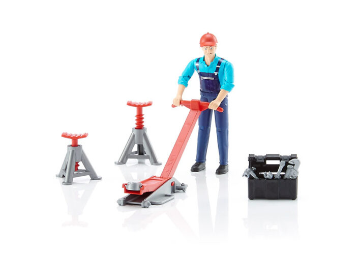 BRUDER BWORLD Figure-Set garage equipment