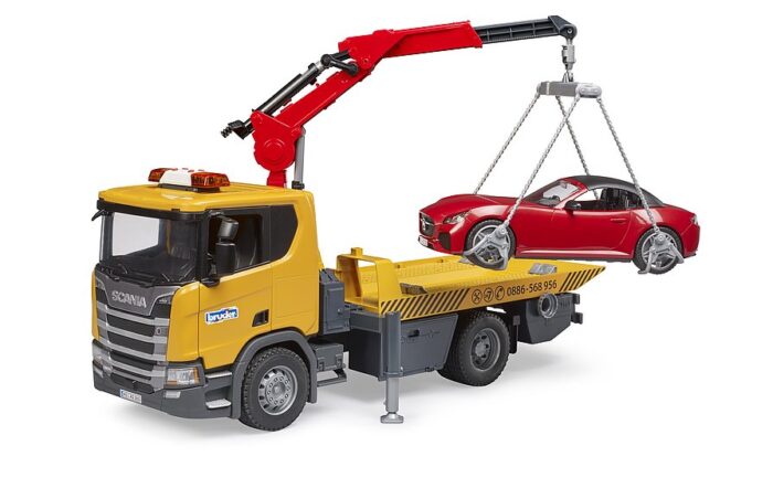 BRUDER Scania Super 560R Tow truck with Light &amp