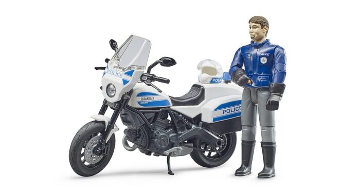 BRUDER bworld Scrambler Ducati police motorcycle - Image 2
