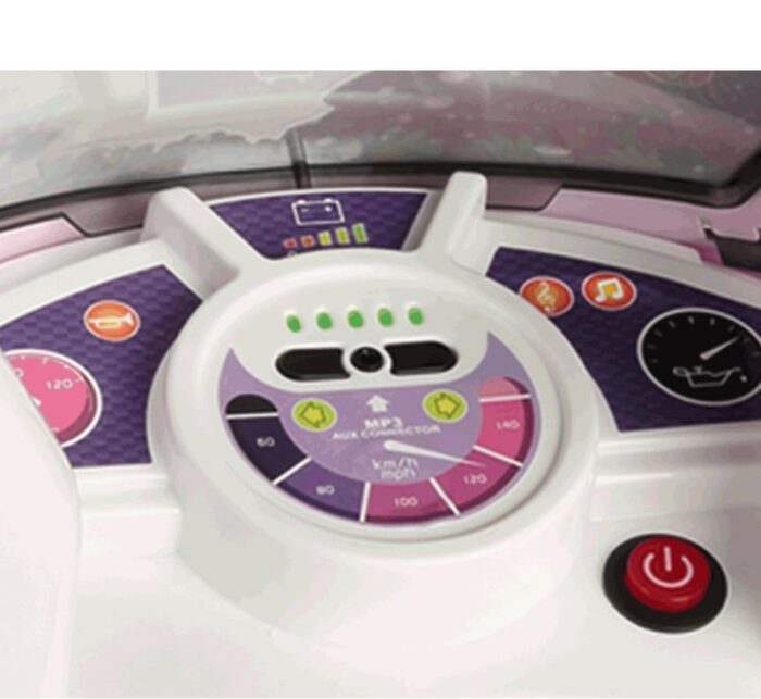PEG PEREGO FLOWER PRINCESS 6V 3 WHEELED MOTORBIKE - Image 2