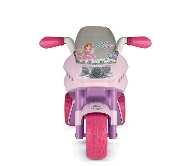 PEG PEREGO FLOWER PRINCESS 6V 3 WHEELED MOTORBIKE - Image 3