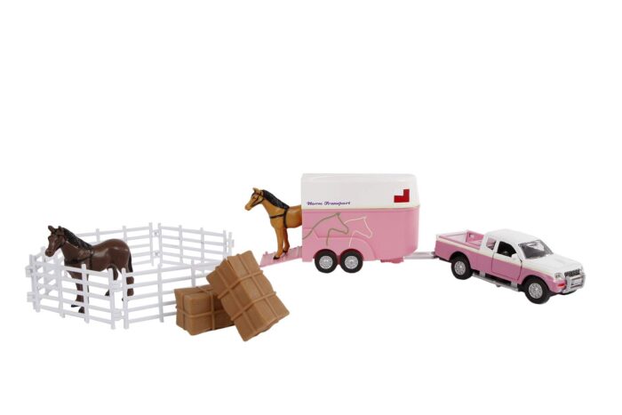 Kids Globe Mitsubishi with Horse Trailer and Acces