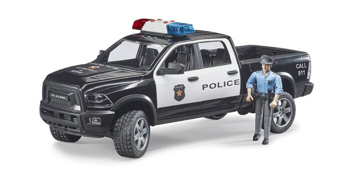 BRUDER RAM 2500 police pick-up truck with police o - Image 2