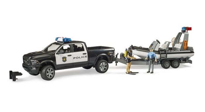 BRUDER RAM 2500 Police Pickup with L+S Module, tra