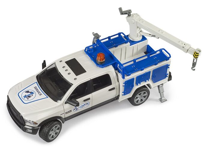 BRUDER RAM 2500 Service truck with rotating beacon - Image 2