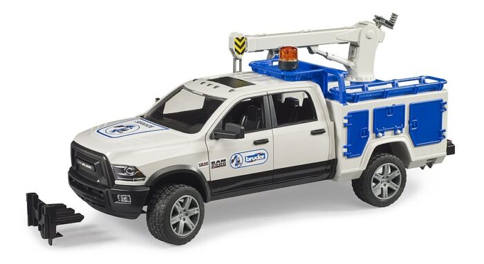 BRUDER RAM 2500 Service truck with rotating beacon