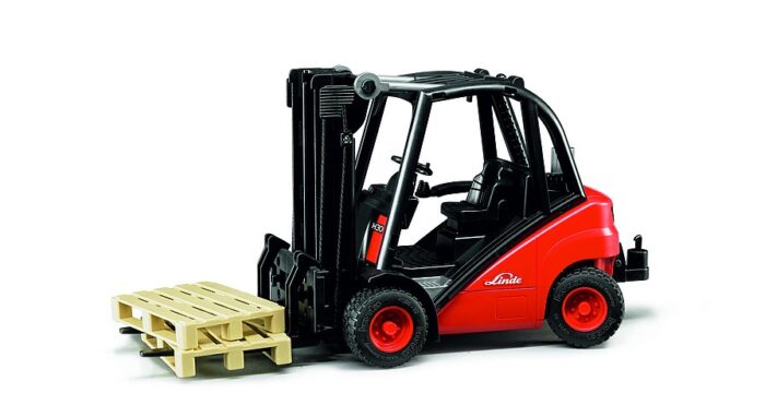 BRUDER Linde fork lift H30D with 2 pallets