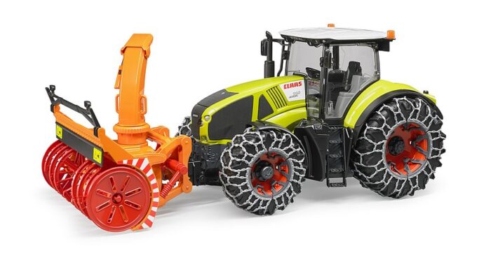 BRUDER Claas Axion 950 with snow chains and snow b