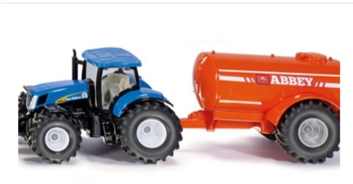 SIKU 1.50 New Holland Tractor with Abbey Tanker