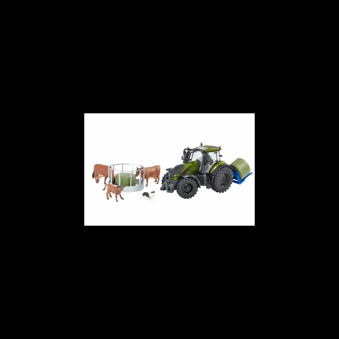 BRITAINS Metallic Olive Green Valtra Playset