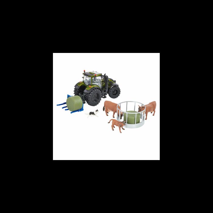 BRITAINS Metallic Olive Green Valtra Playset - Image 2